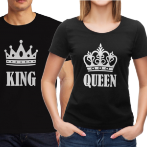 Majice "King-Queen" crna